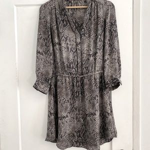 Wilfred snakeskin silk dress